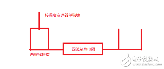 四线铠装热精密电阻接线